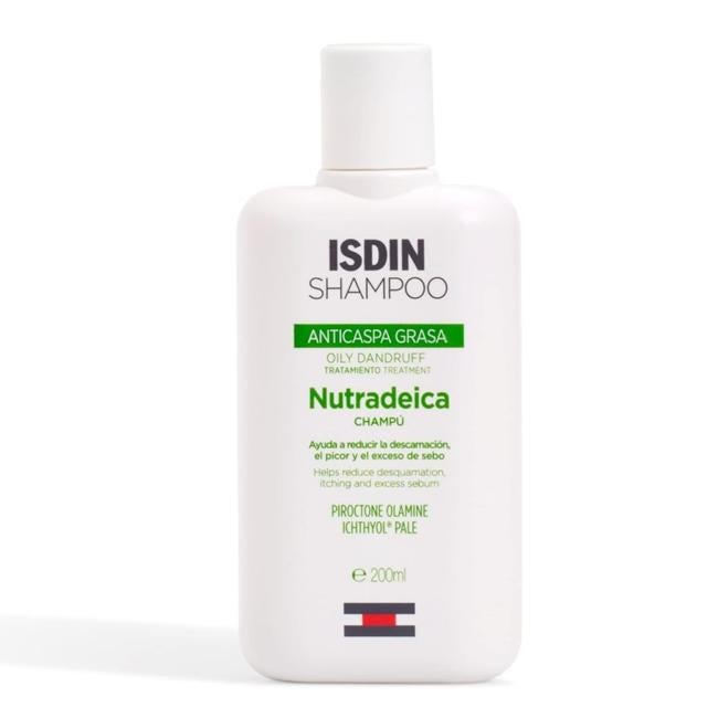Champú Nutradeica para la dandruff isdin grasa.